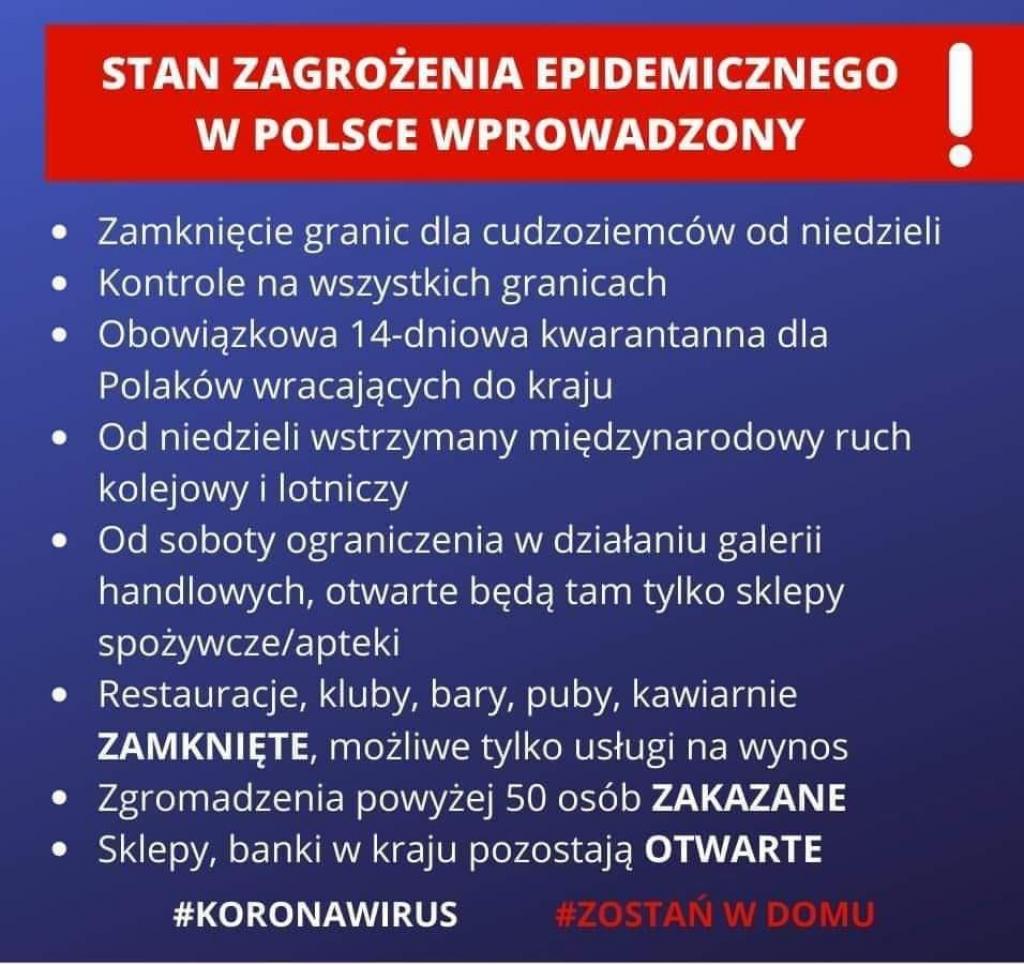 STAN ZAGROŻENIA EPIDEMICZNEGO