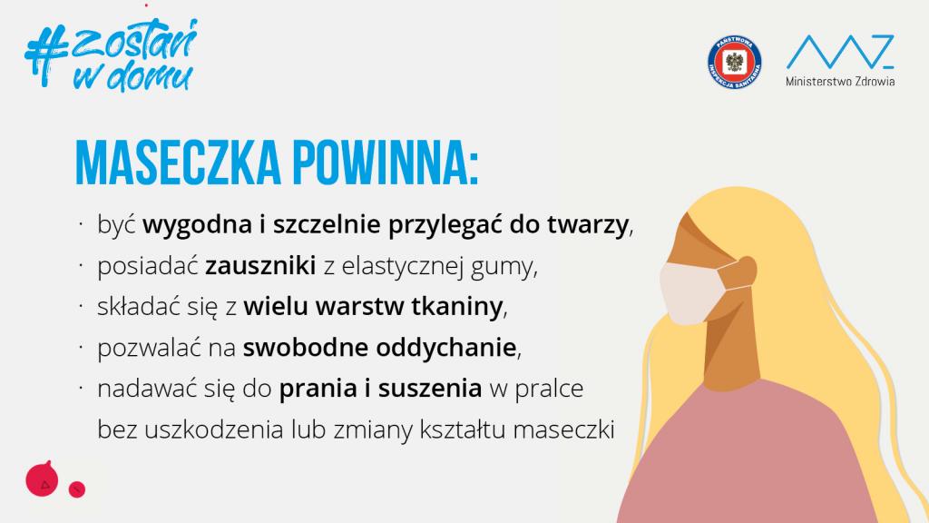 Zasłanianie ust i nosa obowiązkowe od 16 kwietnia