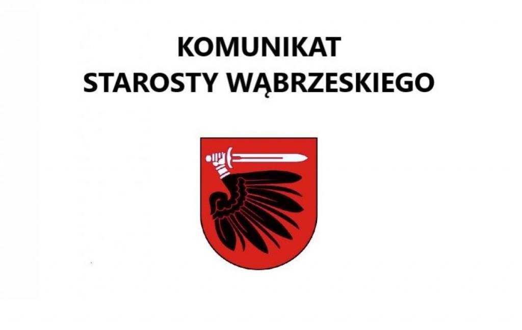 Komunikat Starosty Wąbrzeskiego dot. sytuacji epidemiologicznej na terenie Powiatu Wąbrzeskiego 03.10.2020 godz. 15:30