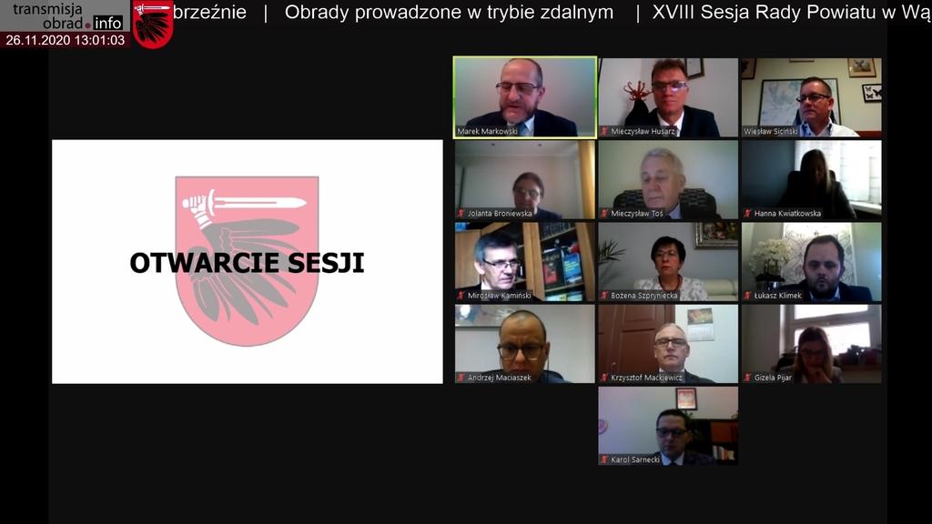 Odbyła się XVIII sesja Rady Powiatu w Wąbrzeźnie