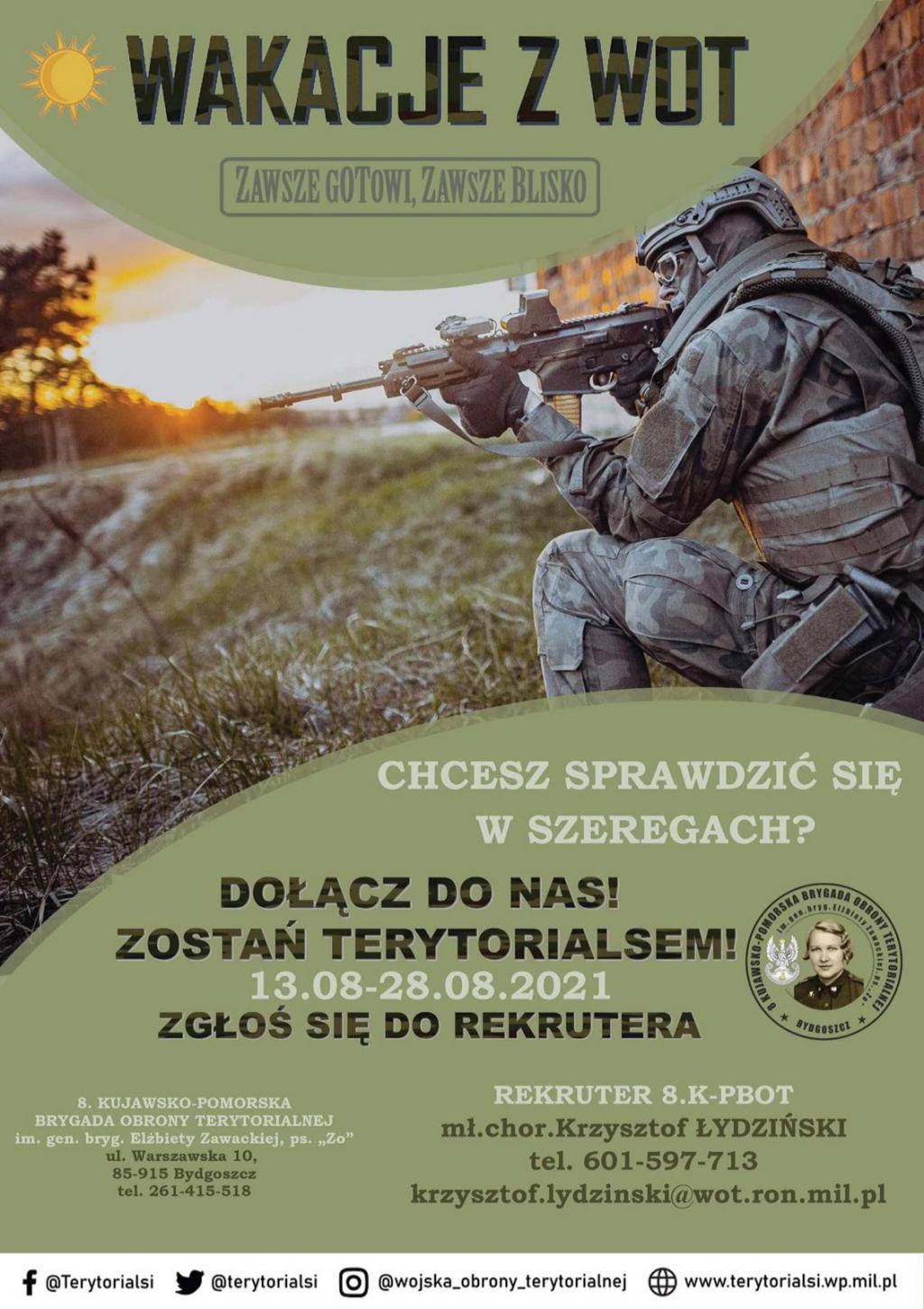 Kolejne szkolenia w 8.K-PBOT. Wakacje z WOT