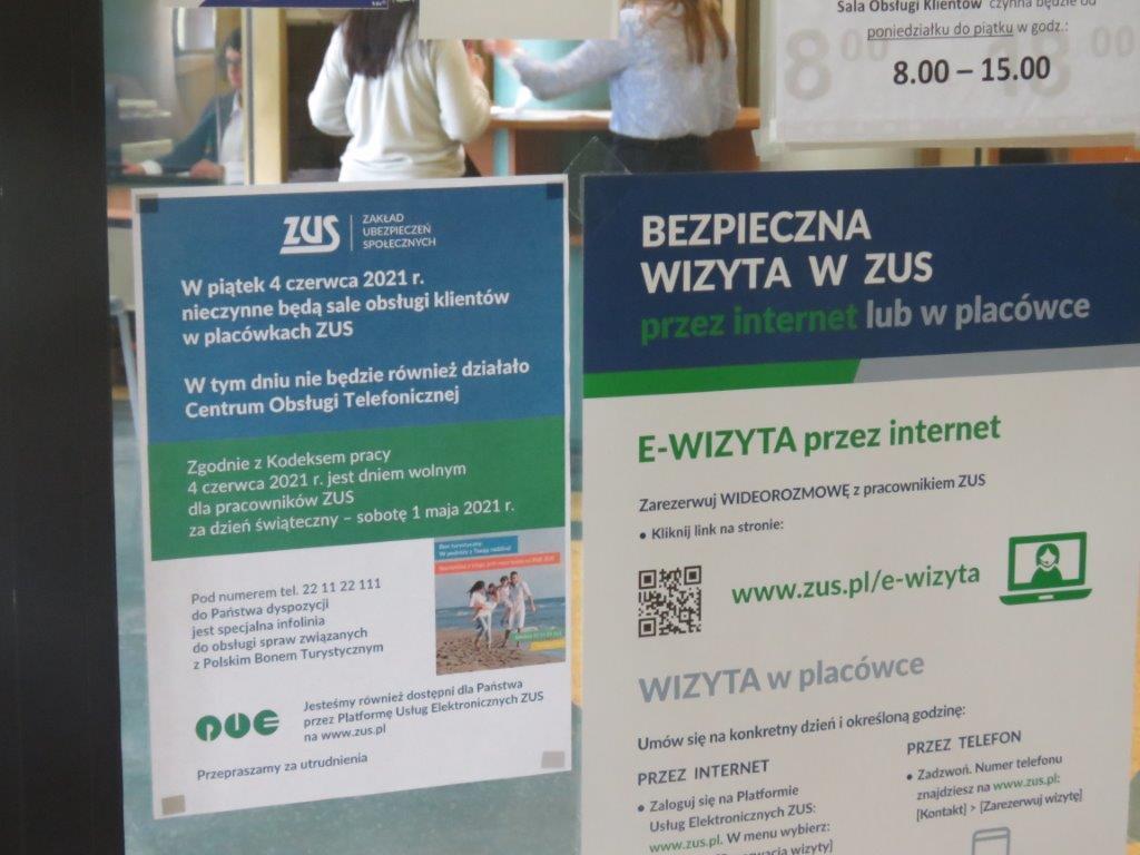 W piątek po Bożym Ciele ZUS będzie nieczynny