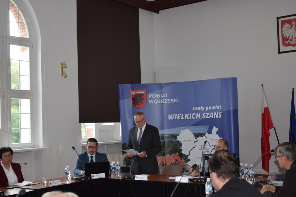 Odbyła się XXIV sesja Rady Powiatu w Wąbrzeźnie