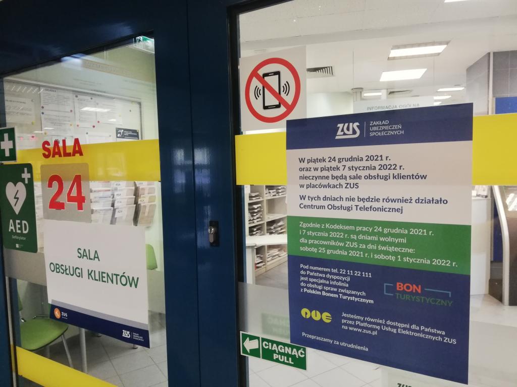 7 stycznia ZUS będzie nieczynny