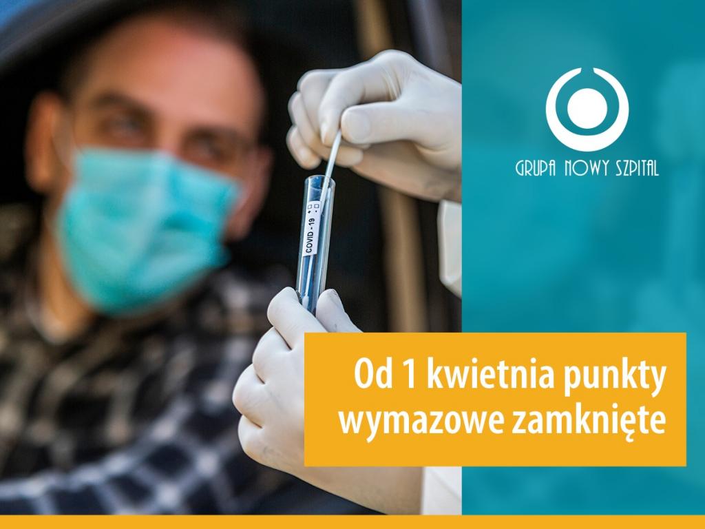 Od 1 kwietnia nie będzie bezpłatnych testów na COVID-19 i wstrzymują pracę punkty wymazowe