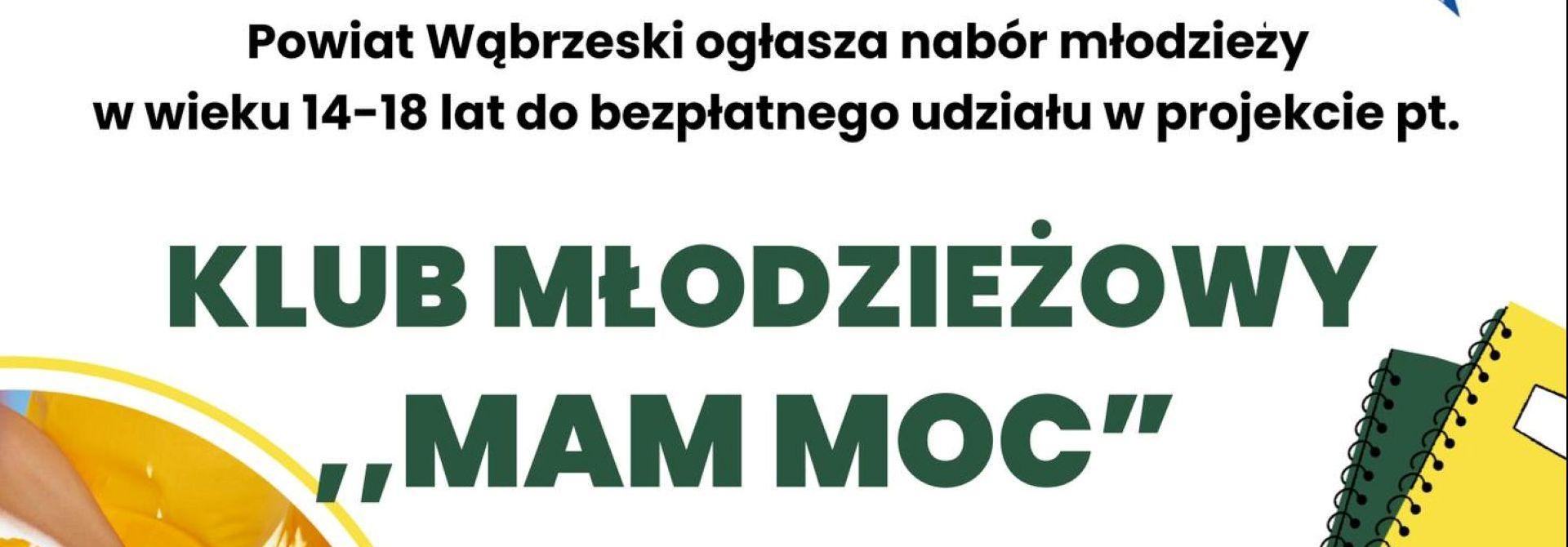 Rekrutacja do Klubu Młodzieżowego „MAM MOC”