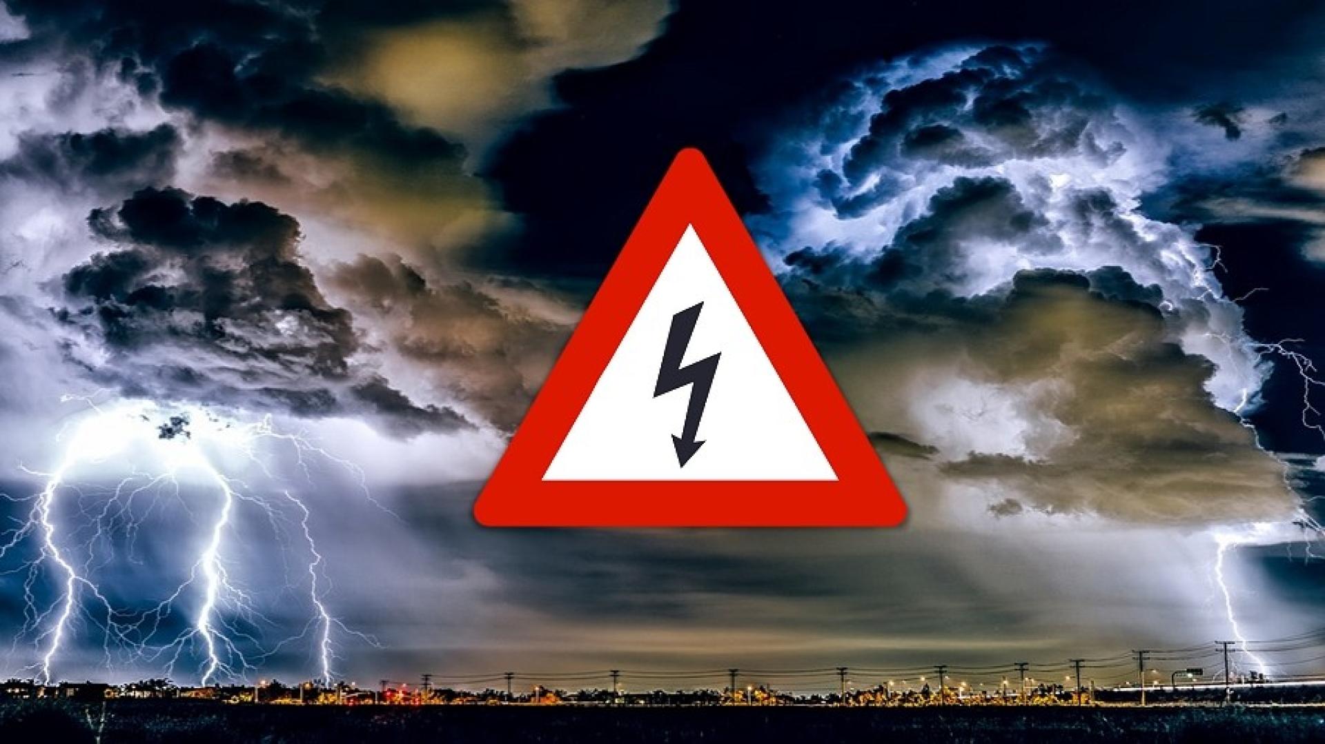 Ostrzeżenie meteorologiczne - Burze 2 stopnia