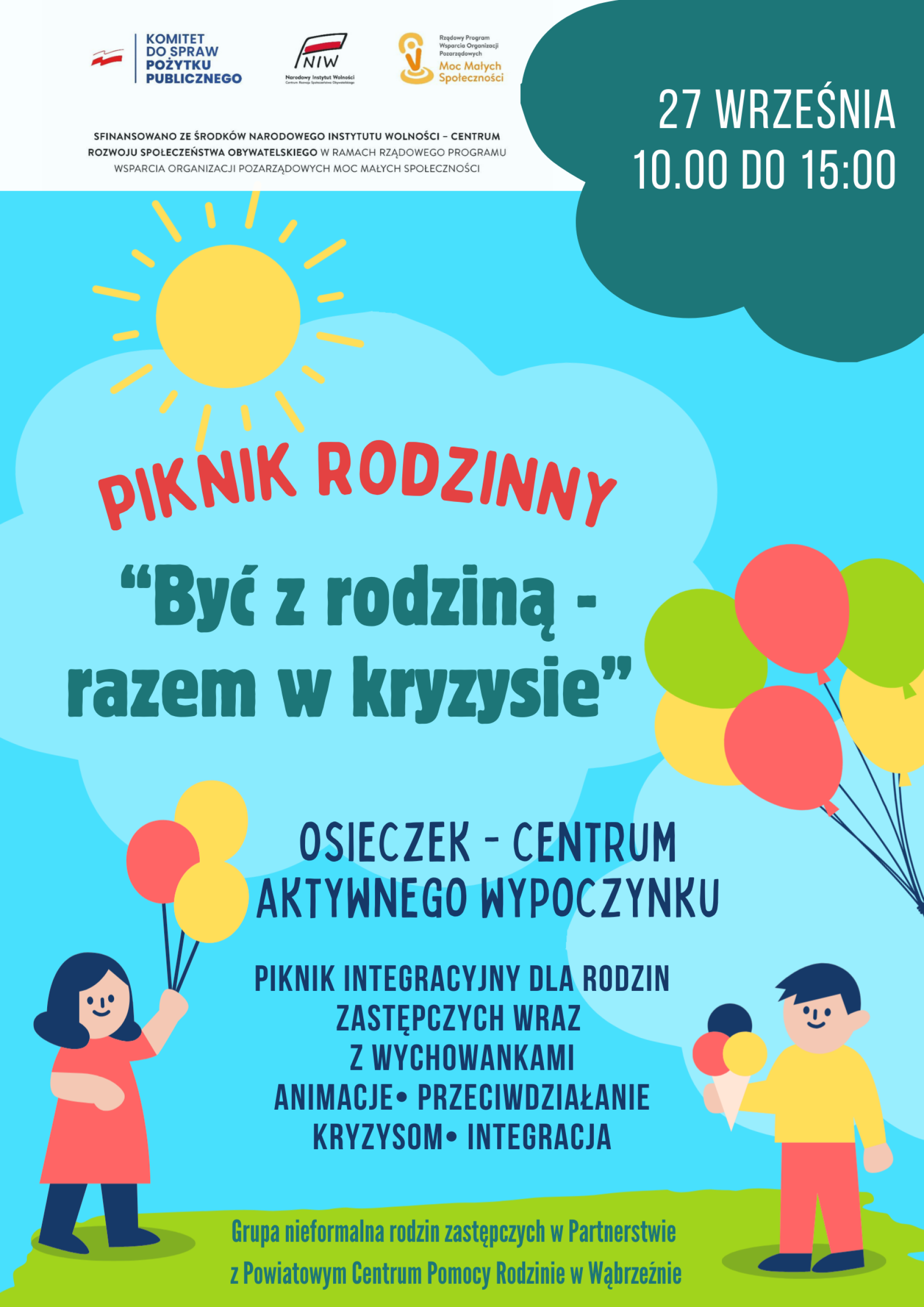 Piknik integracyjny „Być z rodziną – razem w kryzysie”