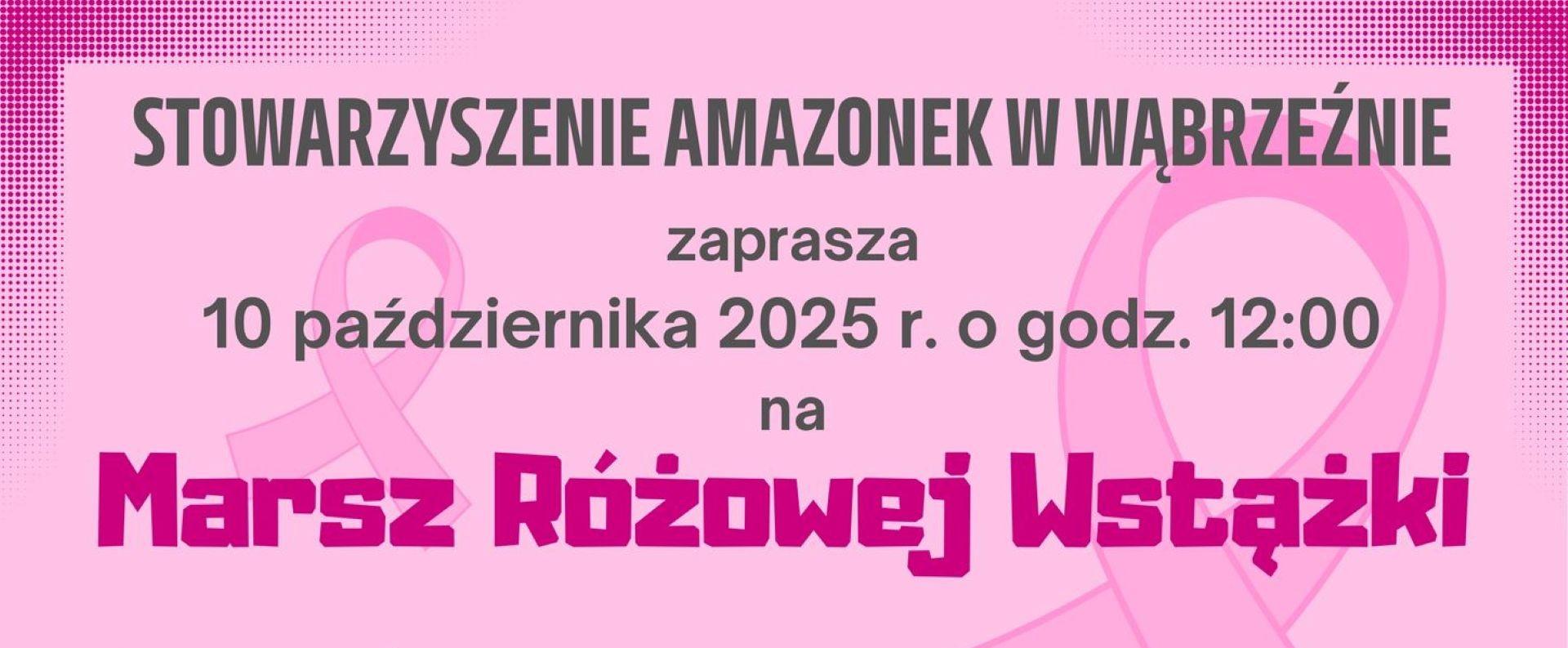 Marsz Różowej Wstążki w Wąbrzeźnie – dołącz i bądź z nami!