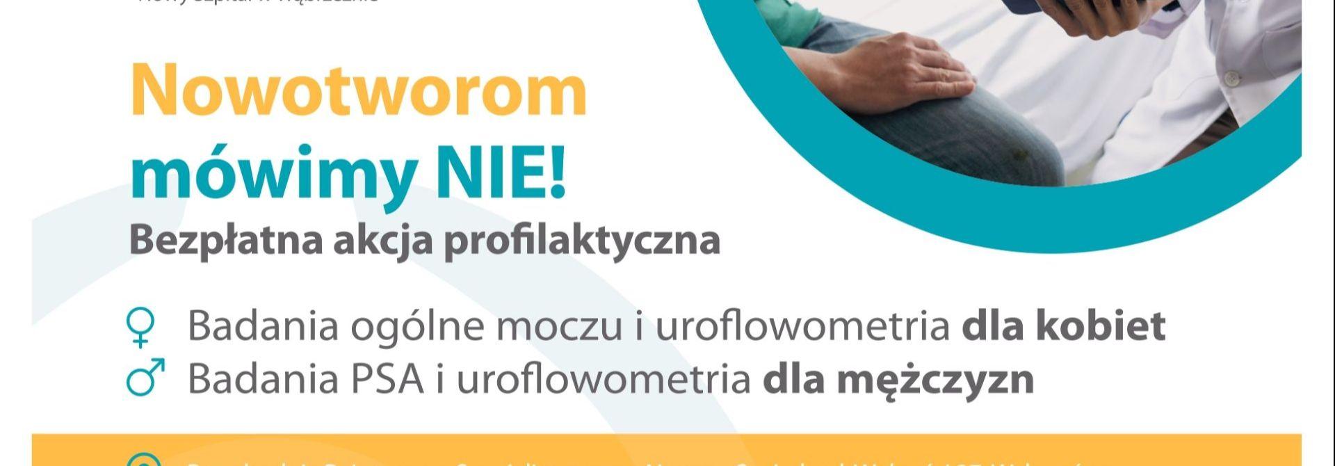 Współpraca Starostwa Powiatowego w Wąbrzeźnie z Nowym Szpitalem w Wąbrzeźnie w akcji profilaktycznej pn. „Nowotworom mówimy NIE!”