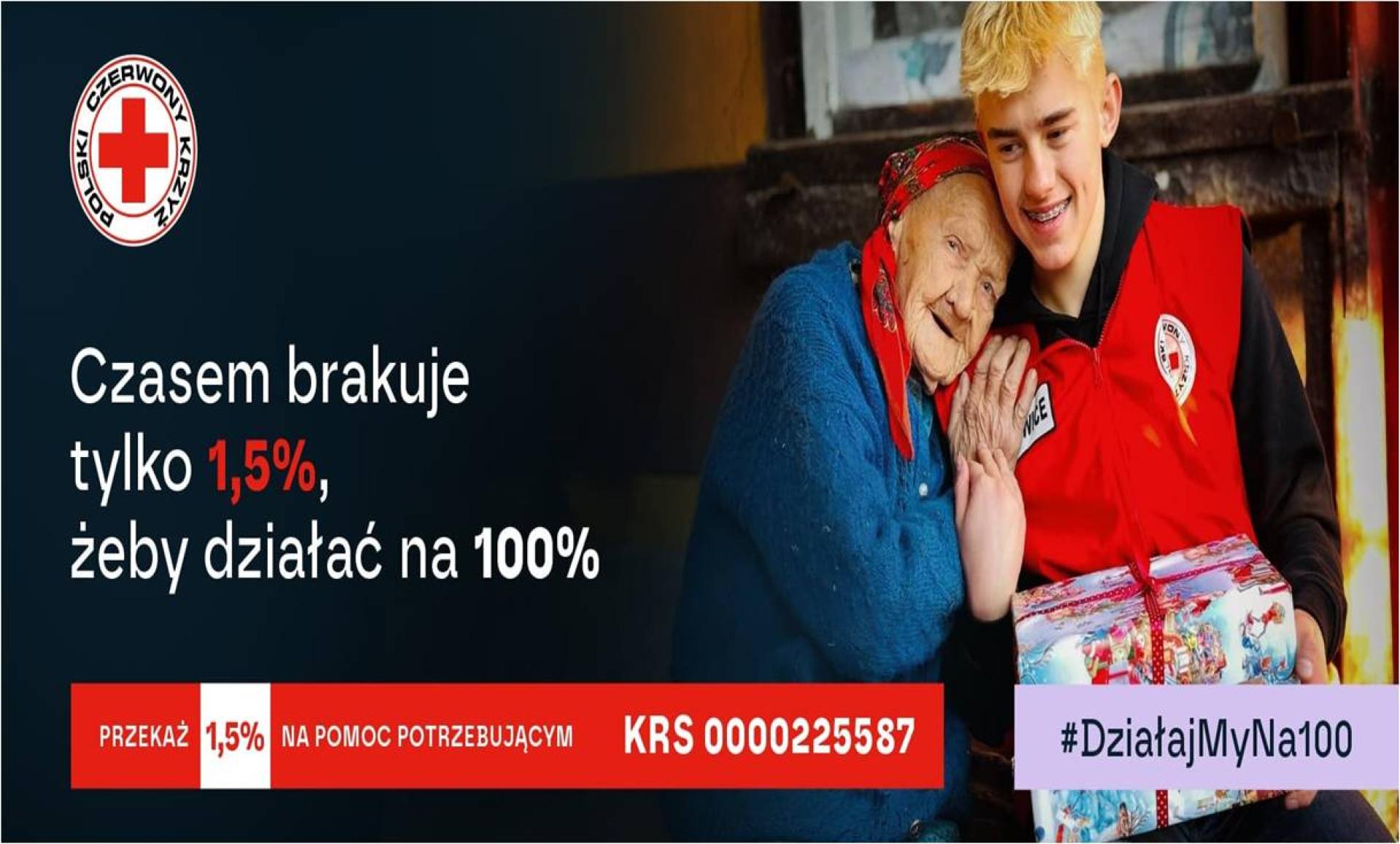 Przekaż 1,5% – wpisz KRS 0000225587 z dopiskiem Delegatura PCK w Wąbrzeźnie