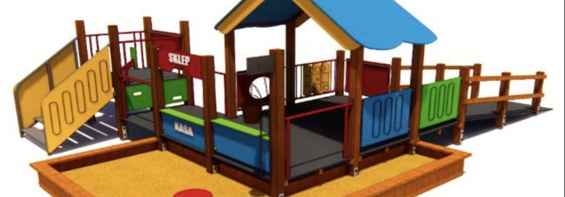 Kolorowa przestrzeń zabawy dla podopiecznych Specjalnego Ośrodka Szkolno-Wychowawczego we Wroniu