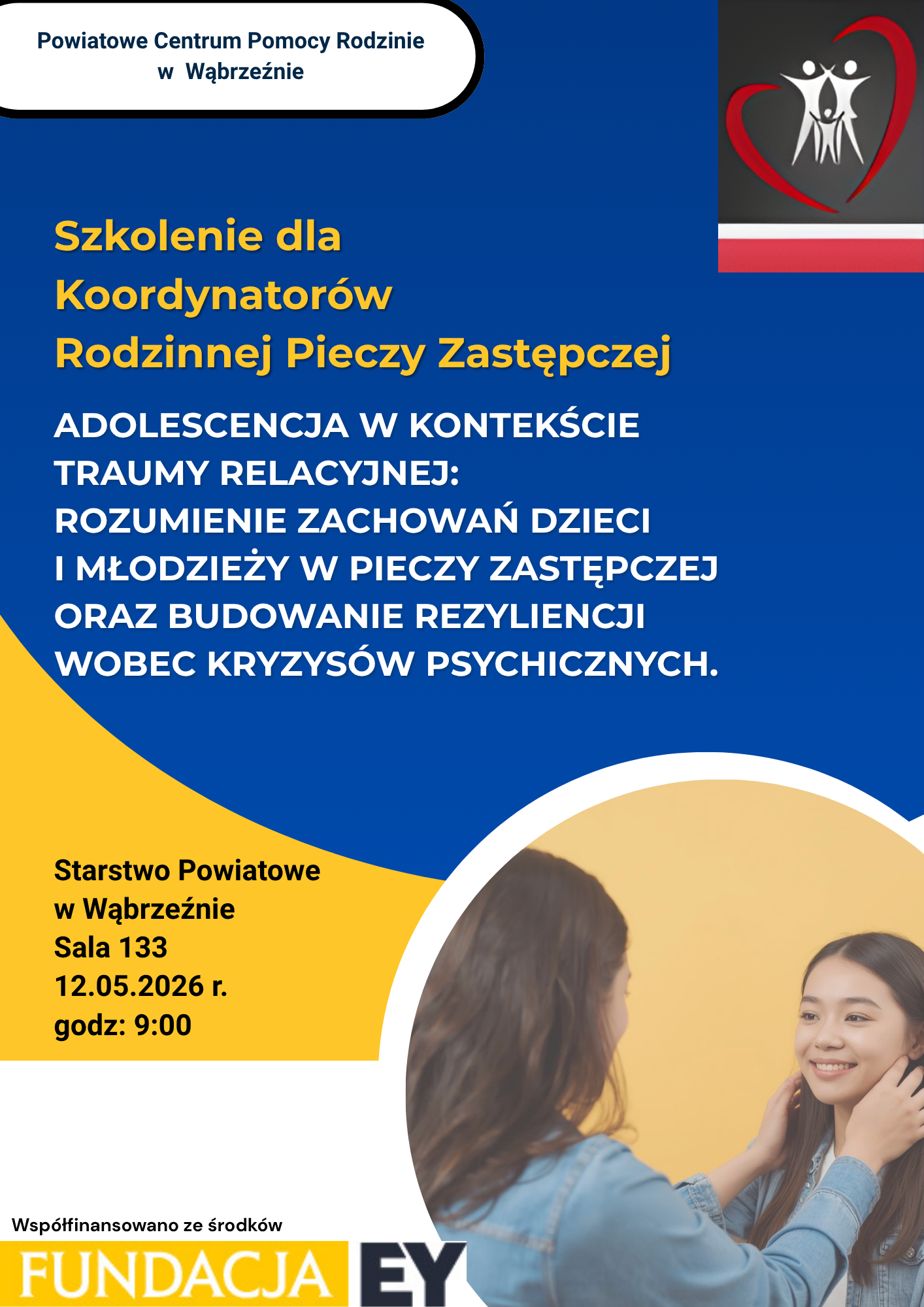 Szkolenie dla koordynatorów rodzinnej pieczy zastępczej oraz osób współpracujących z rodzinami zastępczymi