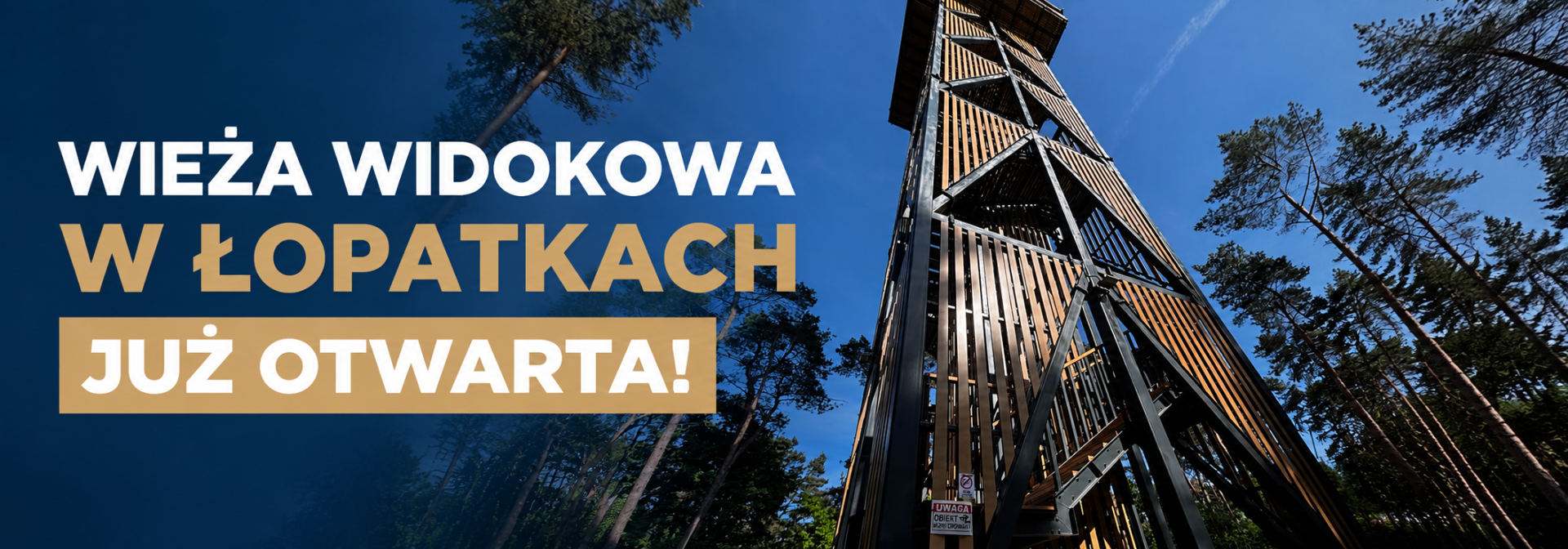 Uroczyste otwarcie wieży widokowej w Łopatkach