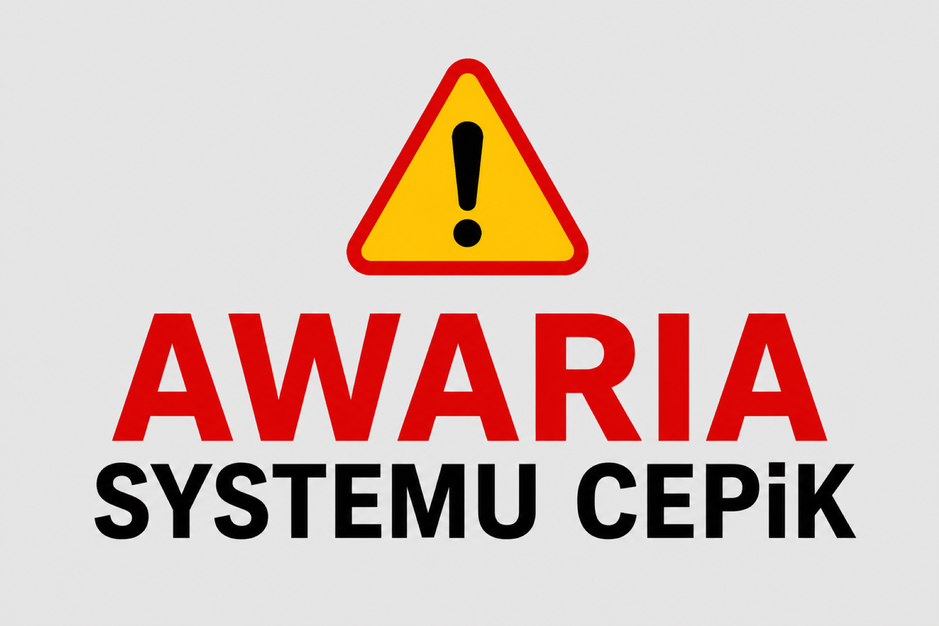 Uwaga! Wystąpiła awaria systemu CEPiK